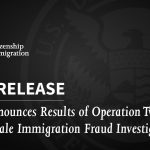 USCIS Announces Results of Operation Twin Shield, a Large-Scale Immigration Fraud Investigation
